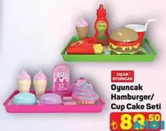 UÇAR OYUNCAK HAMBURGER/CUP CAKE SETİ fiyat ve kampanya bilgisi